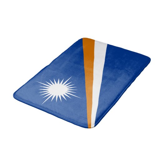 Marshall Islands Flag Badmat (Gekanteld)