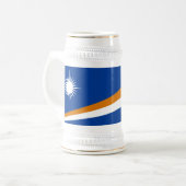 Marshall Islands Flag Bierpul (Voorkant links)