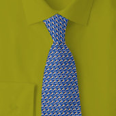 Marshall Islands Flag Brick Pattern Stropdas