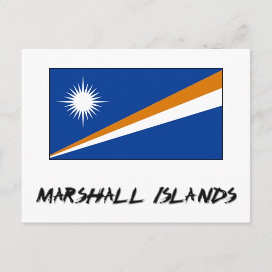 Marshall Islands Flag Briefkaart (Voorkant)