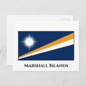 Marshall Islands Flag Briefkaart (Voorkant / Achterkant)