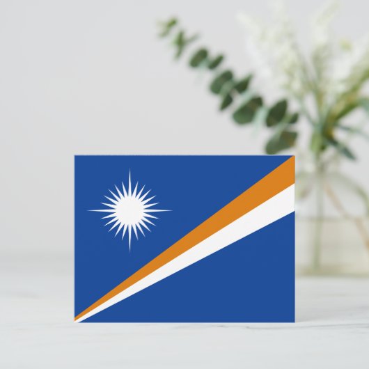 Marshall Islands Flag Briefkaart (Staand voorkant)