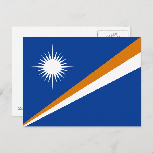 Marshall Islands Flag Briefkaart (Voorkant / Achterkant)