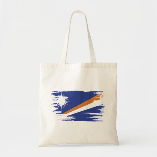 Marshall Islands Flag Brush Art Tote Bag (Voorkant)