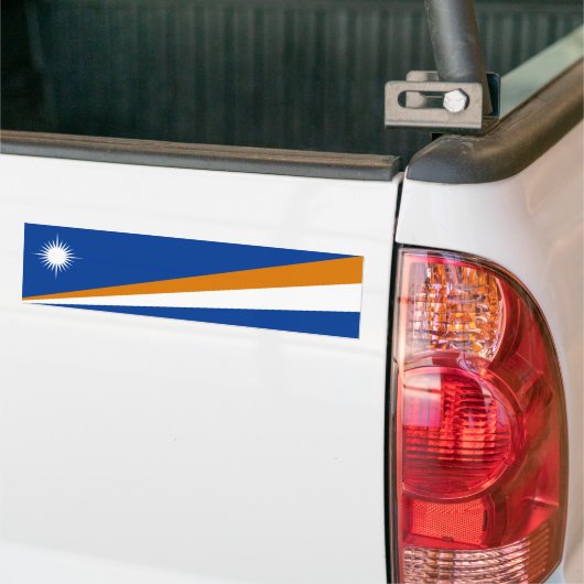Marshall Islands Flag Bumpersticker (Op Truck)