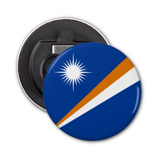 Marshall Islands Flag Button Flesopener (Voorkant)