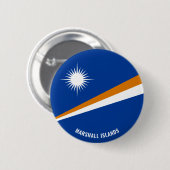 Marshall Islands Flag Charming Patriotic Ronde Button 5,7 Cm (Voorkant /achterkant)