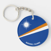 Marshall Islands Flag Charming Patriotic Sleutelhanger (Voorkant)