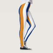 Marshall Islands Flag Colors Vertical Striped Leggings (Rechts)
