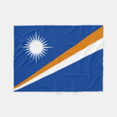 Marshall Islands Flag Fleece Deken (Voorkant (Horizontaal))