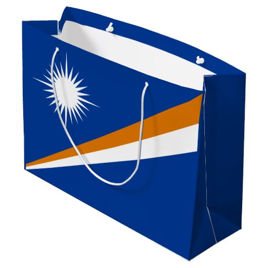 Marshall Islands Flag Groot Cadeauzakje (Achterkant Gekanteld)