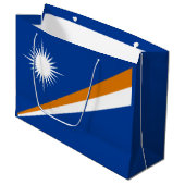 Marshall Islands Flag Groot Cadeauzakje (Voorkant Gekanteld)