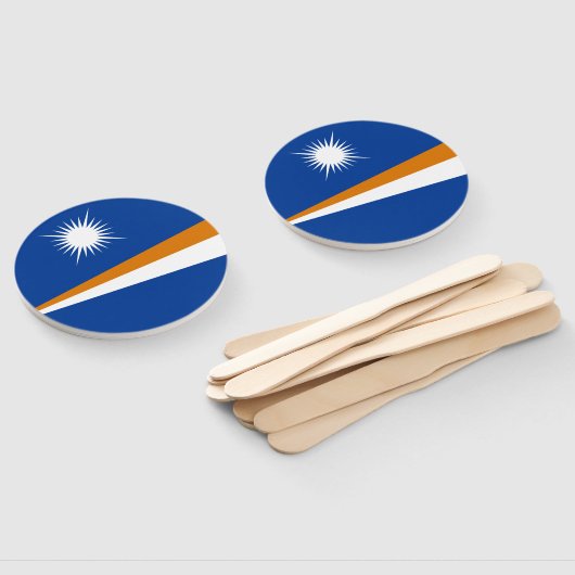 Marshall Islands Flag Handwaaier (Niet-gemonteerd)