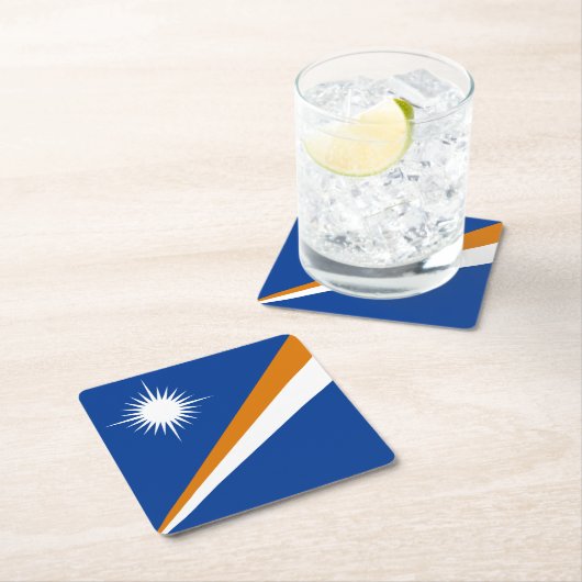 Marshall Islands Flag Kartonnen Onderzetters (Insitu)