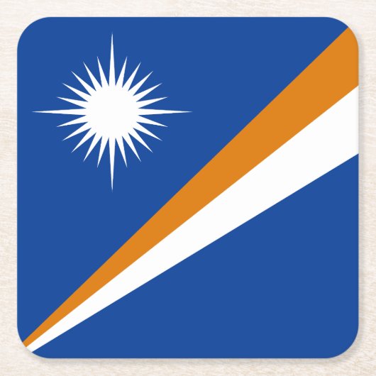 Marshall Islands Flag Kartonnen Onderzetters (Voorkant)