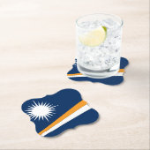 Marshall Islands Flag Kartonnen Onderzetters (Insitu)