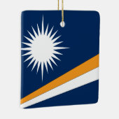 Marshall Islands Flag Keramisch Ornament (Rechts)