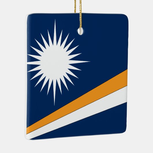 Marshall Islands Flag Keramisch Ornament (Rechts)