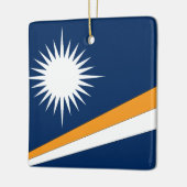 Marshall Islands Flag Keramisch Ornament (Links)