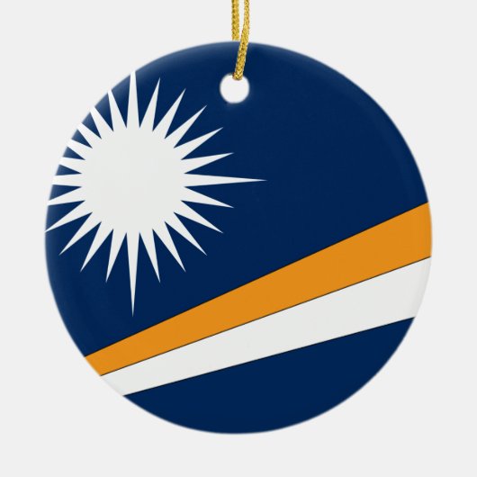 Marshall Islands Flag Keramisch Ornament (Voorkant)