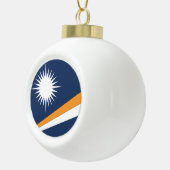 Marshall Islands Flag Keramische Bal Ornament (Rechts)