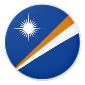Marshall Islands Flag Keramische Knop (Voorkant)