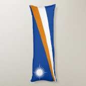Marshall Islands Flag Lichaamskussen (Achterkant (Verticaal))
