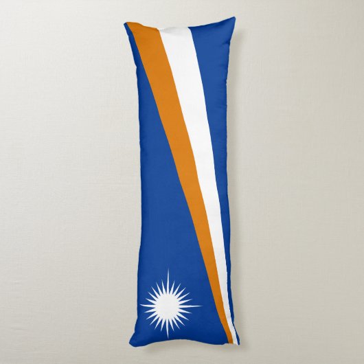 Marshall Islands Flag Lichaamskussen (Achterkant (Verticaal))