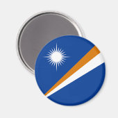 Marshall Islands Flag Magneet (Voorkant / Achterkant)