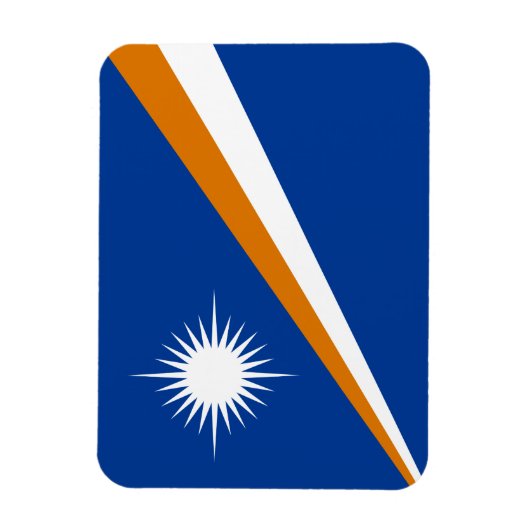 Marshall Islands Flag Magneet (Verticaal)
