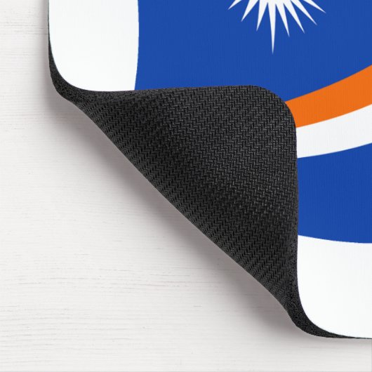 Marshall Islands Flag Mousepad Muismat (Hoek)