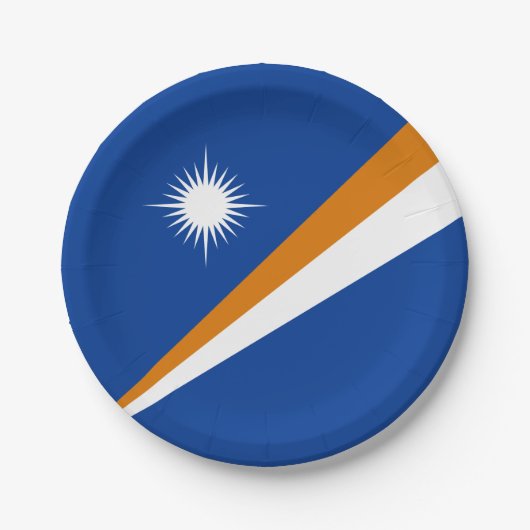 Marshall Islands Flag Papieren Bordje (Voorkant)