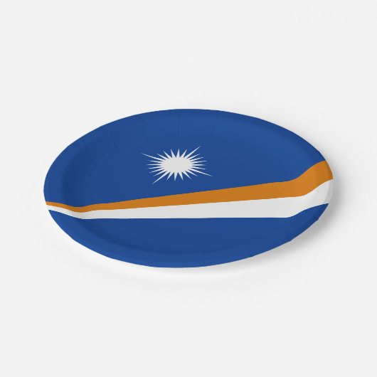 Marshall Islands Flag Papieren Bordje (Gekanteld)
