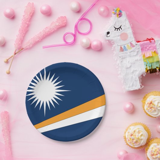 Marshall Islands Flag Papieren Bordje (Feest)