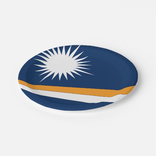 Marshall Islands Flag Papieren Bordje (Gekanteld)