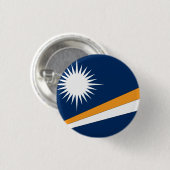 Marshall Islands Flag Ronde Button 3,2 Cm (Voorkant /achterkant)