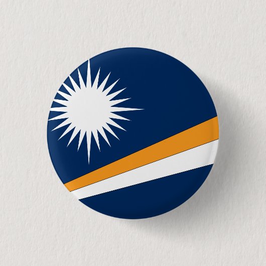 Marshall Islands Flag Ronde Button 3,2 Cm (Voorkant)