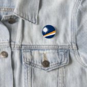 Marshall Islands Flag Ronde Button 3,2 Cm (In situ)