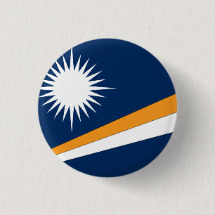 Marshall Islands Flag Ronde Button 3,2 Cm