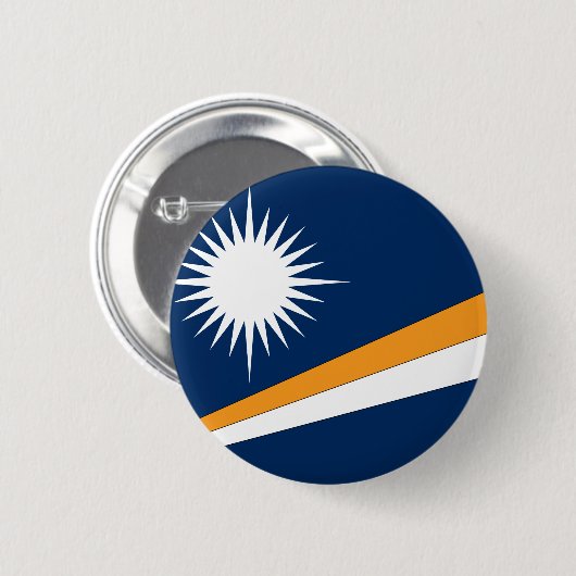 Marshall Islands Flag Ronde Button 5,7 Cm (Voorkant /achterkant)