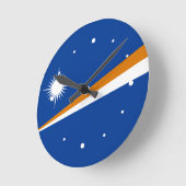 Marshall Islands Flag Ronde Klok (Hoek)