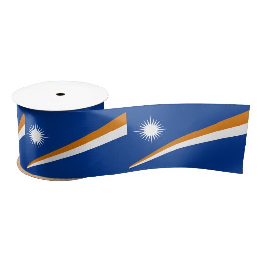 Marshall Islands Flag Satijnen Lint (Spoel)