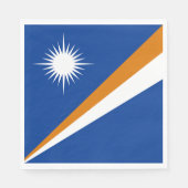 Marshall Islands Flag Servet (Voorkant)