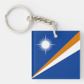 Marshall Islands Flag Sleutelhanger (Voorkant)