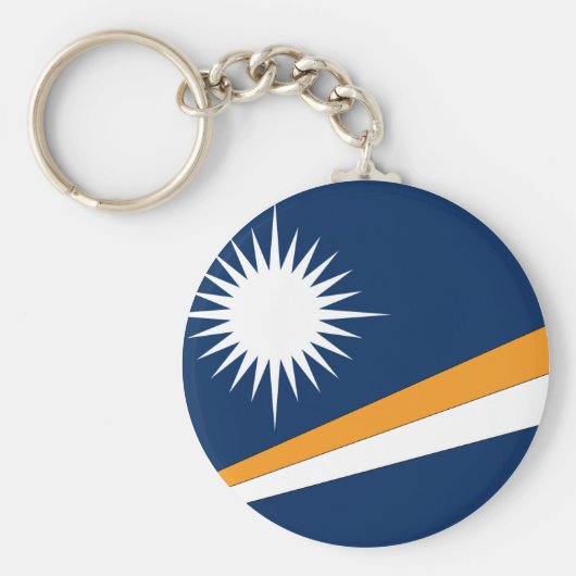Marshall Islands Flag Sleutelhanger (Voorkant)