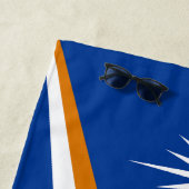 Marshall Islands Flag Splendid Patriotic Strandlaken (In situ)