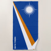 Marshall Islands Flag Splendid Patriotic Strandlaken (Voorkant)