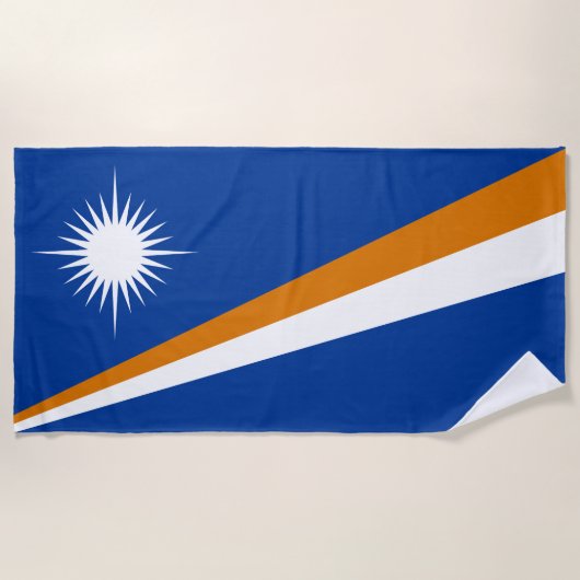 Marshall Islands Flag Strandlaken (Voorkant)