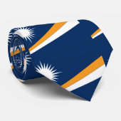 Marshall Islands Flag Stropdas (Opgerold)