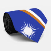 Marshall Islands Flag Stropdas (Opgerold)